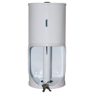 Janitorial TR2 Toilet Roll Holder Lockable - Mild Steel White